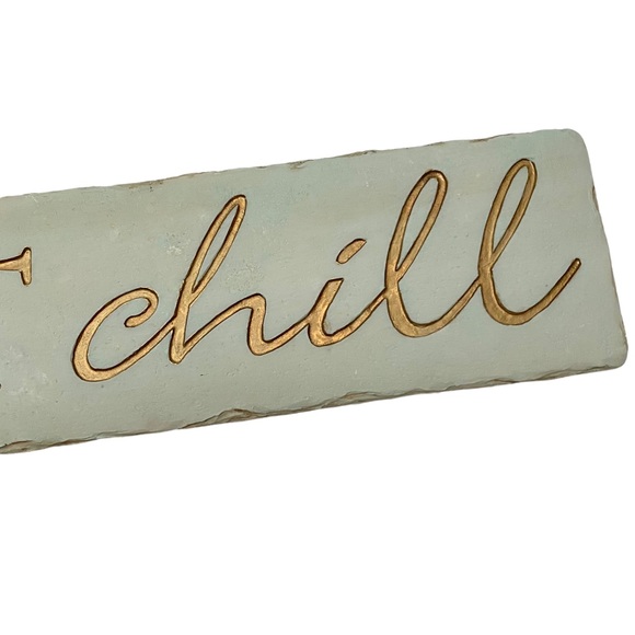 Amscan Grassland Road Resin Sign Just Chill Decorative Wall Accents NWT - Picture 8 of 8